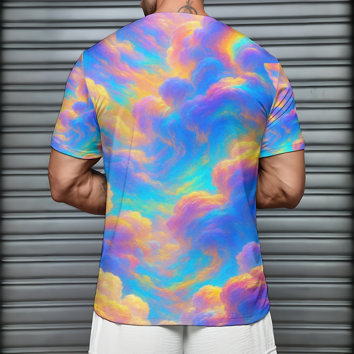 Men's Short Sleeve T-Shirt With Sports Collar