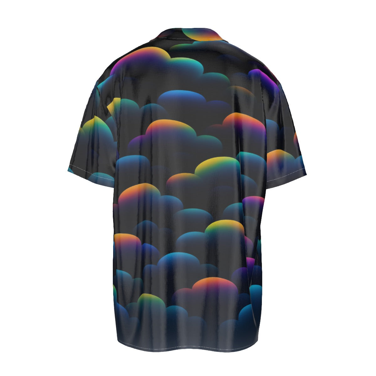 Men's Imitation Silk Short-Sleeved Shirt