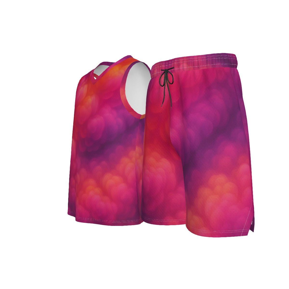 Men's V Neck Basketball Suit