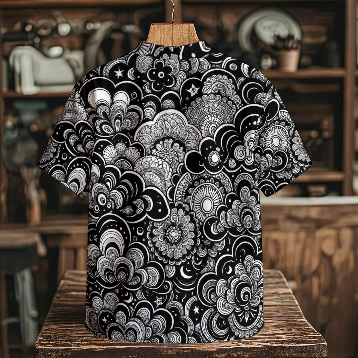 Men's Henley Shirt With Chest Pocket