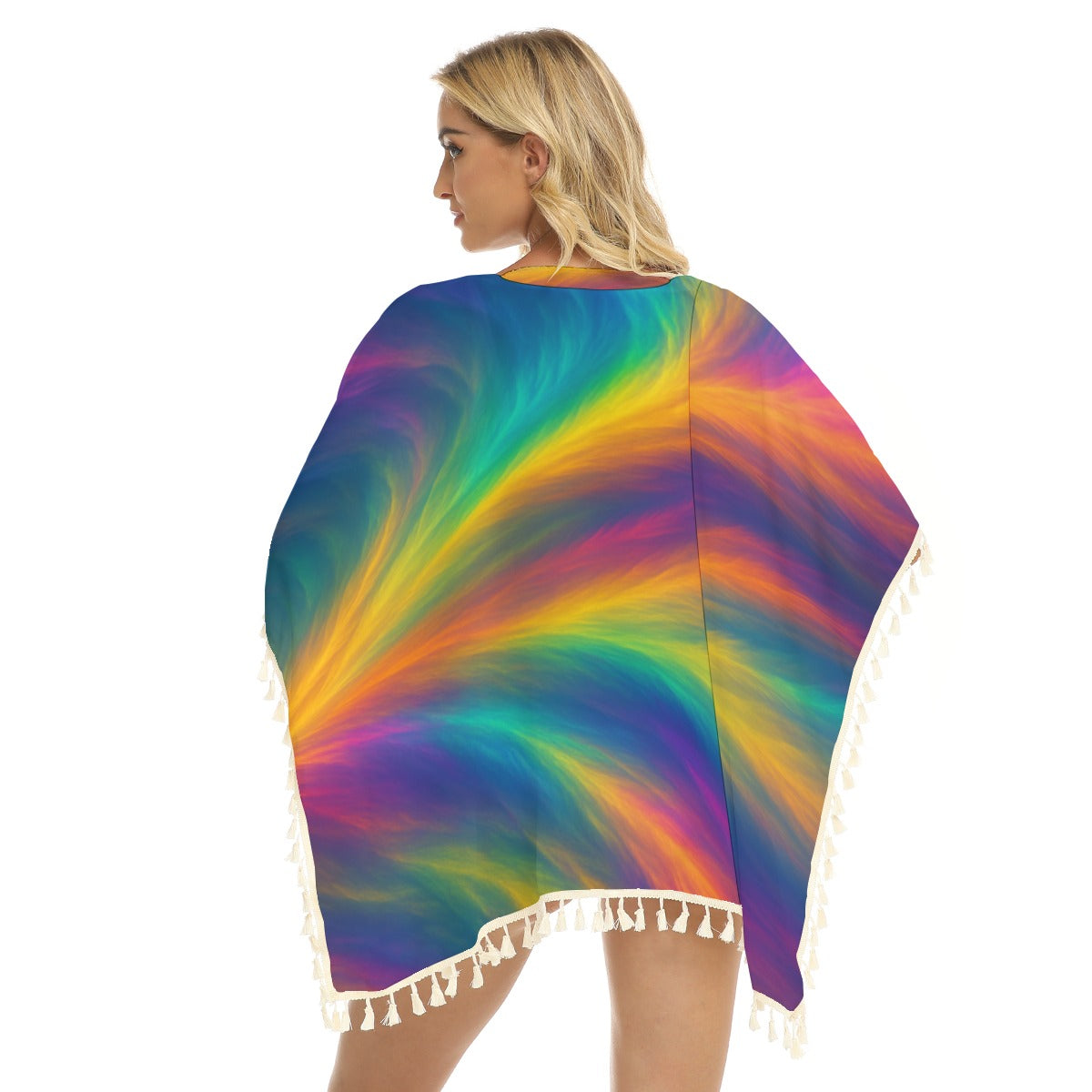 Women's Square Fringed Shawl