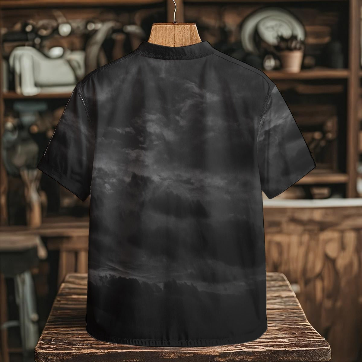 Men's Henley Shirt With Chest Pocket