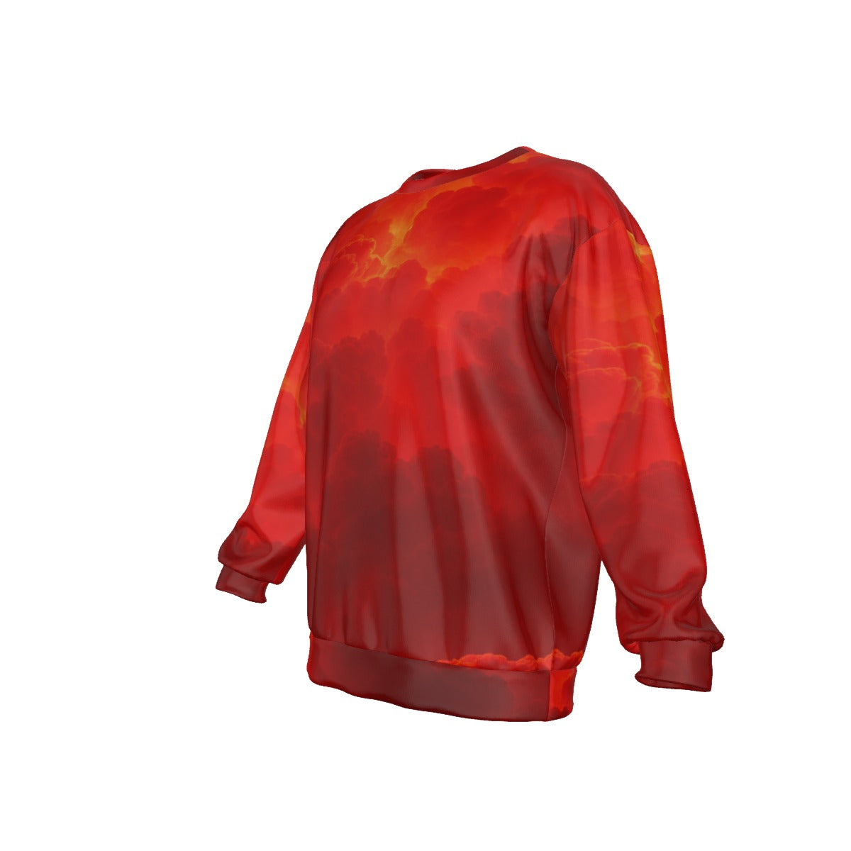 Men's Drop Shoulder Round Neck Long-Sleeved Sweatshirt