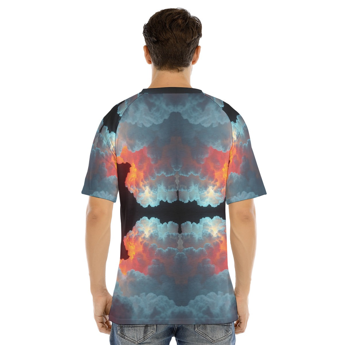 Men's Raglan Sleeve T-shirt With Button Closure