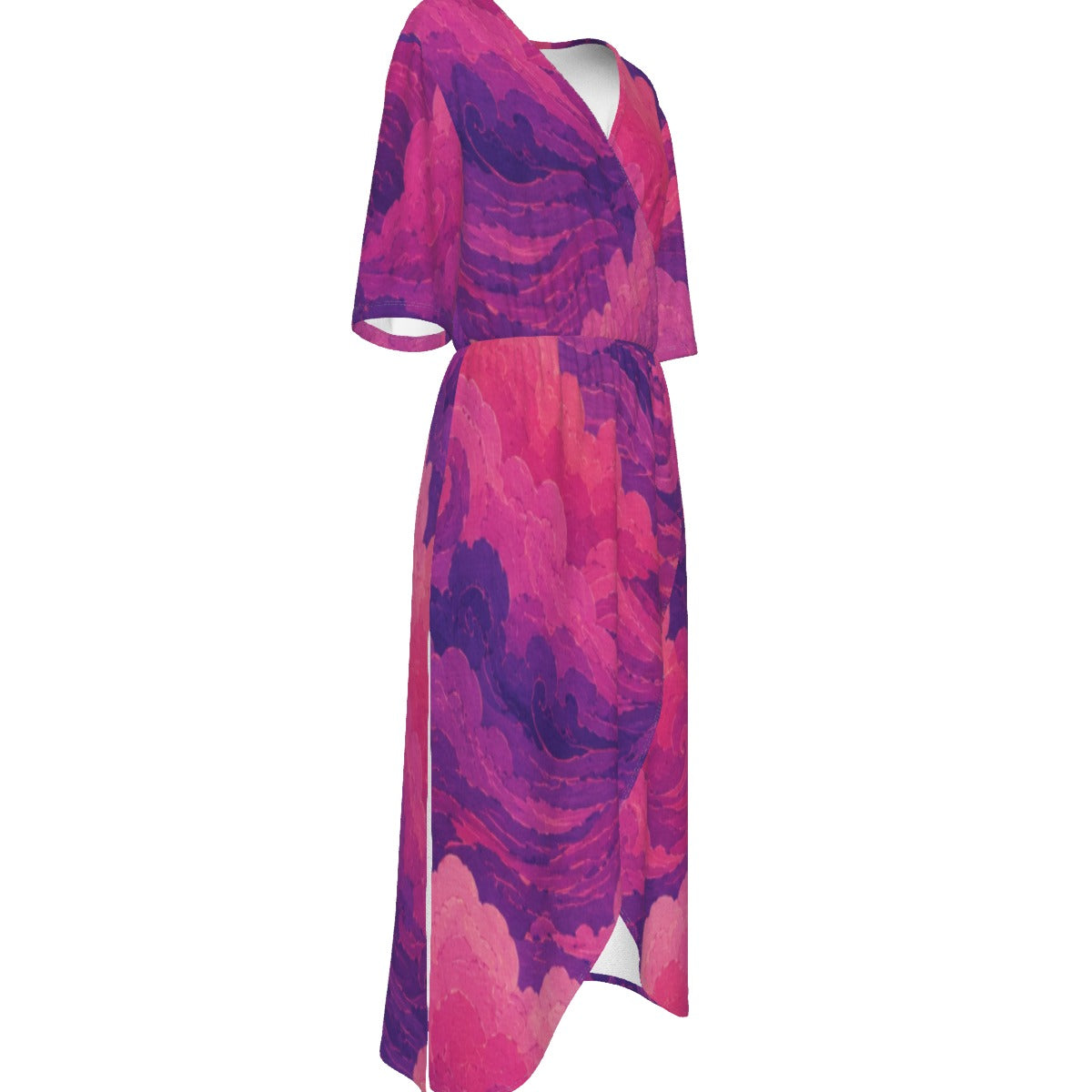 Women's Short Sleeve V-neck Dress by O’Nimbus – view 4