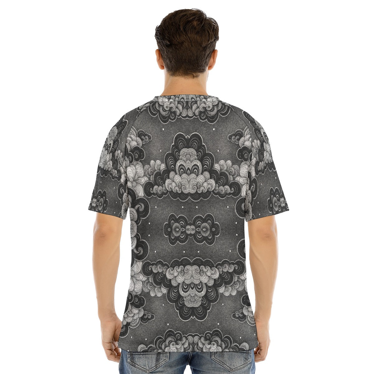 Men's Raglan Sleeve T-shirt With Button Closure