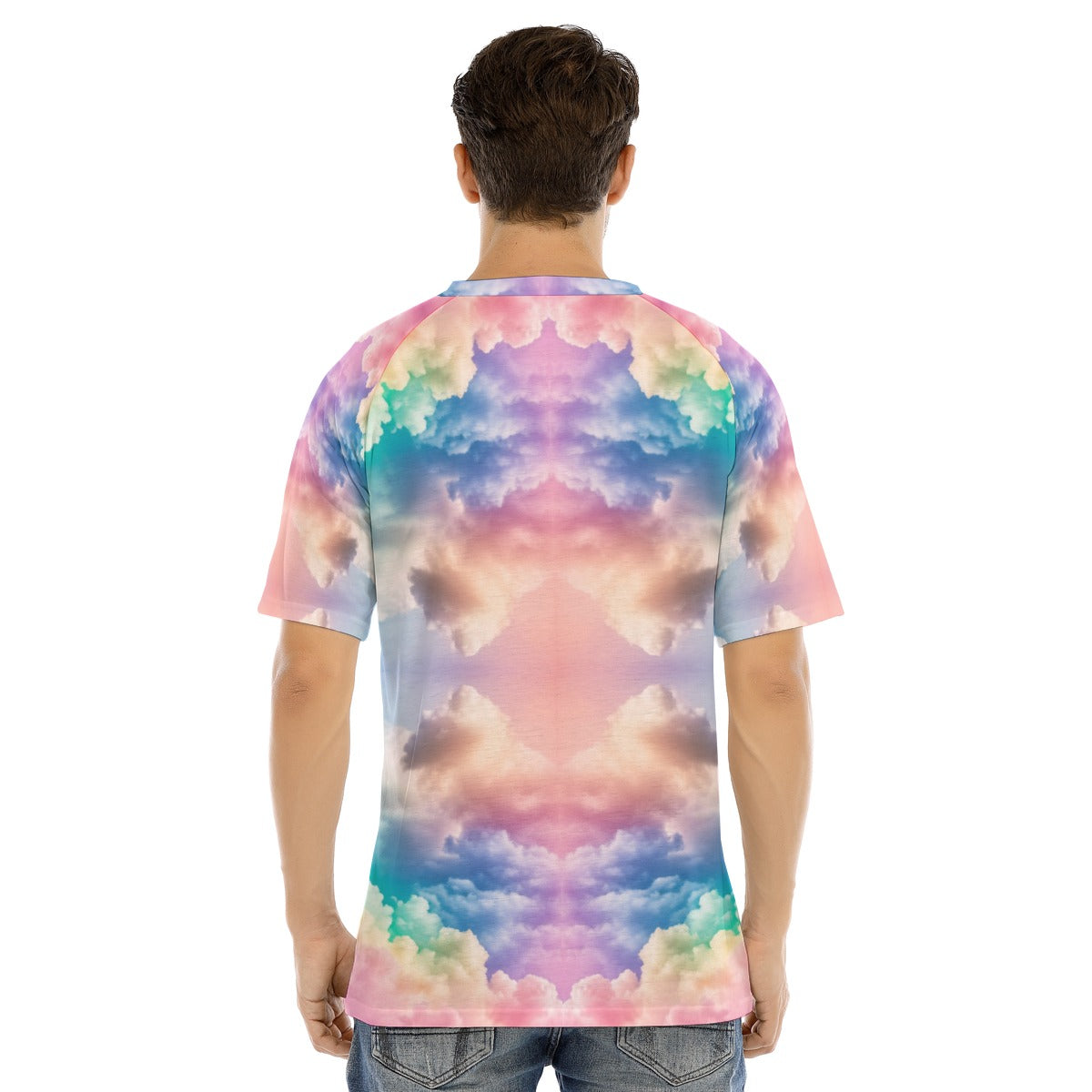 Men's Raglan Sleeve T-shirt With Button Closure