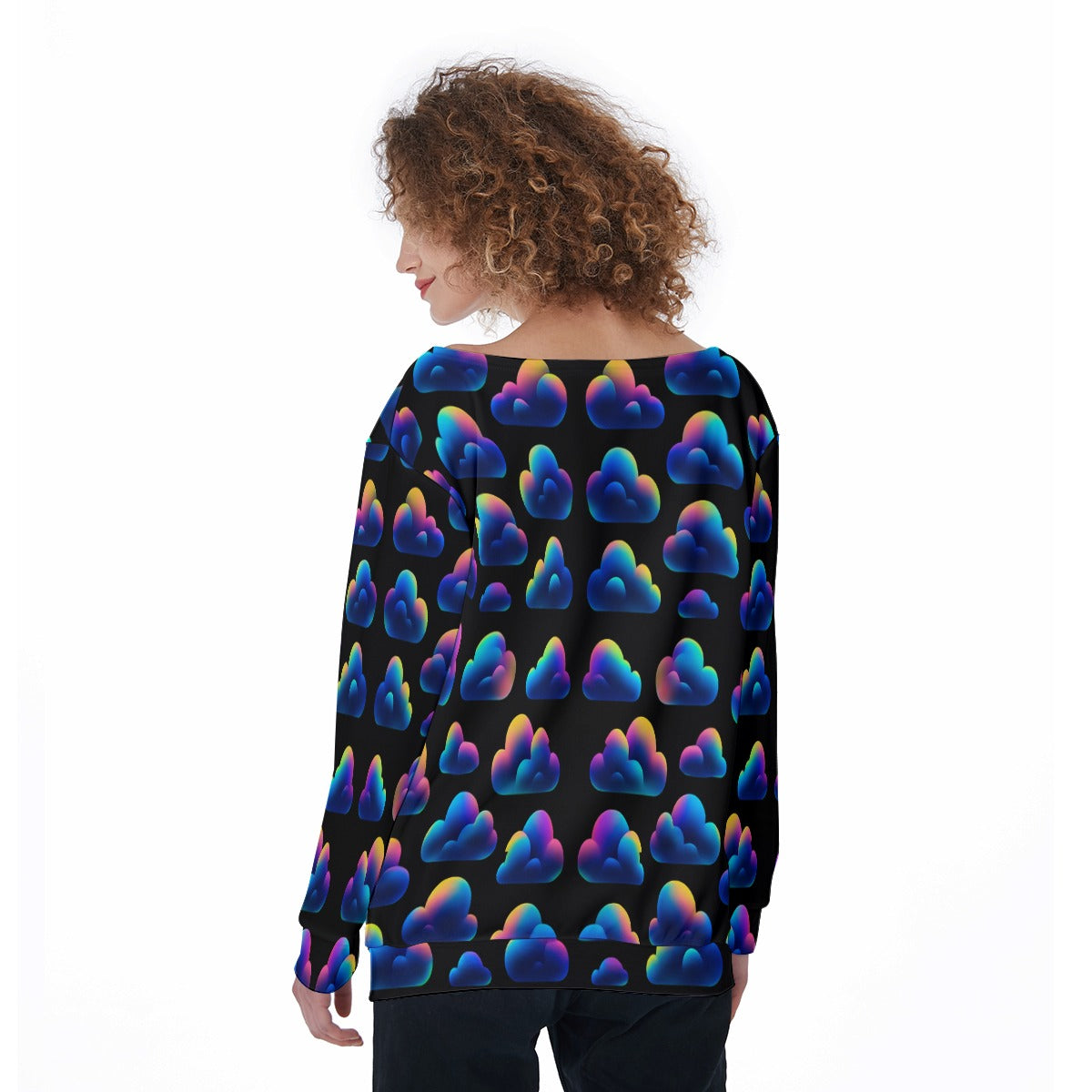 Women's Off-Shoulder Sweatshirt