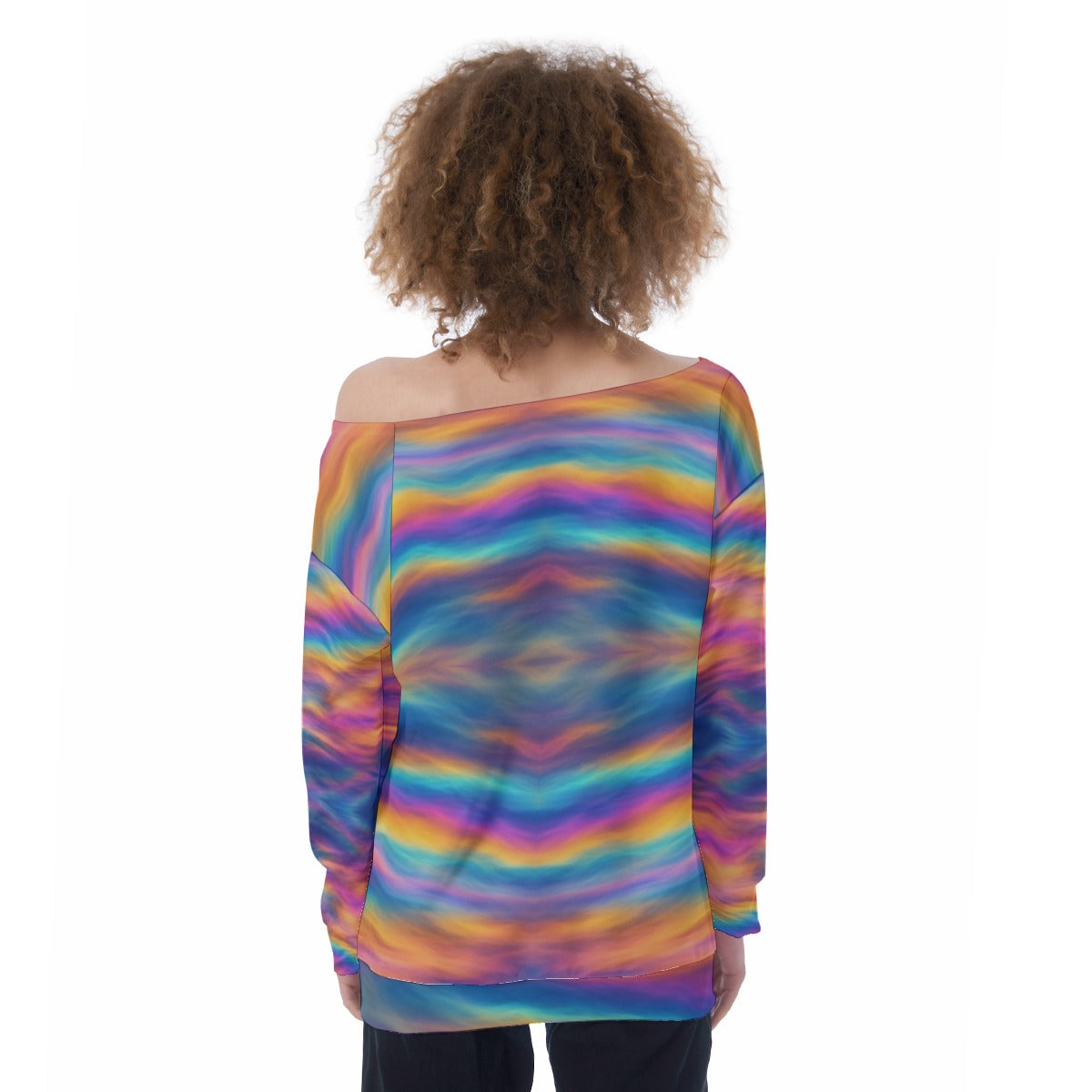 Women's Off-Shoulder Sweatshirt