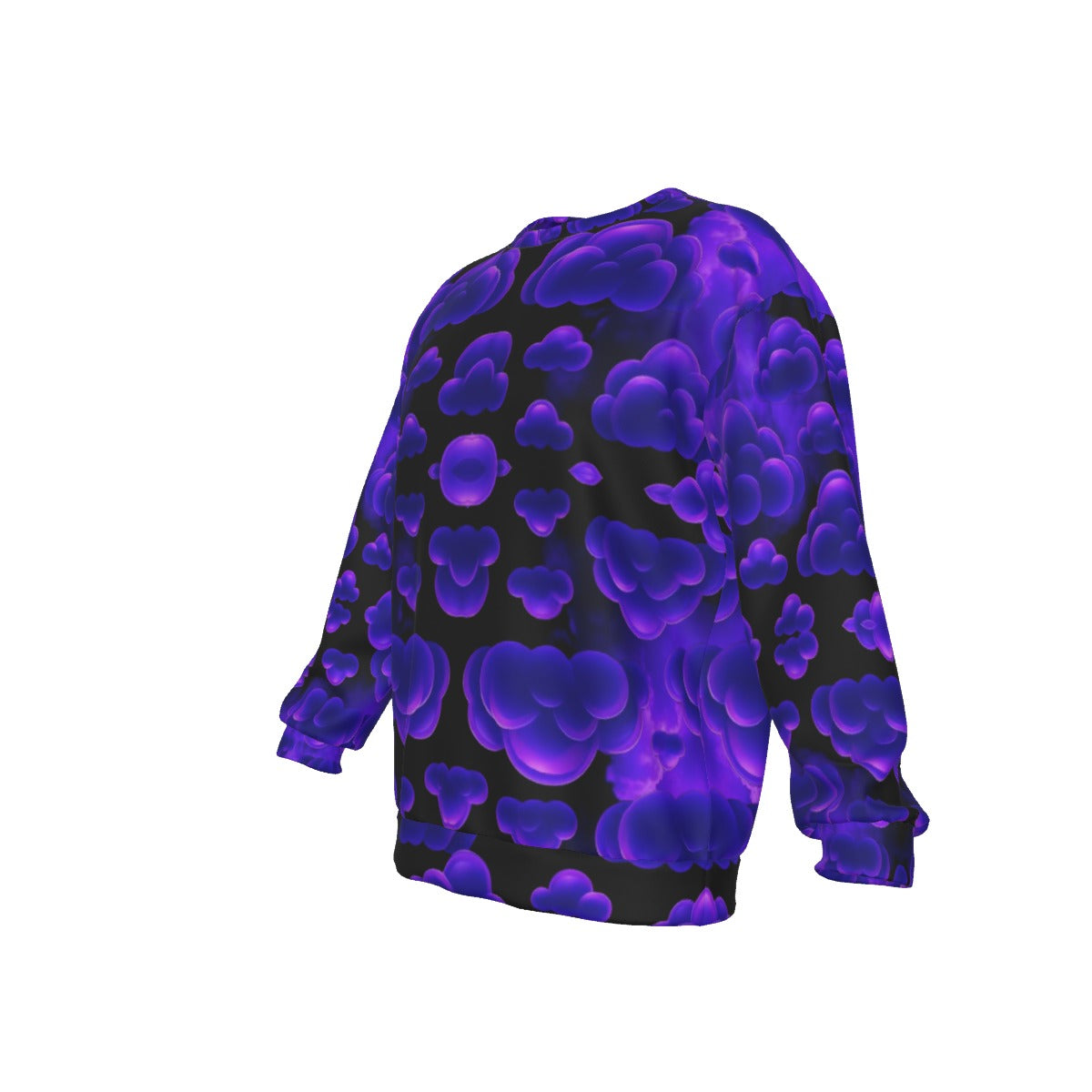 Men's Drop Shoulder Round Neck Long-Sleeved Sweatshirt