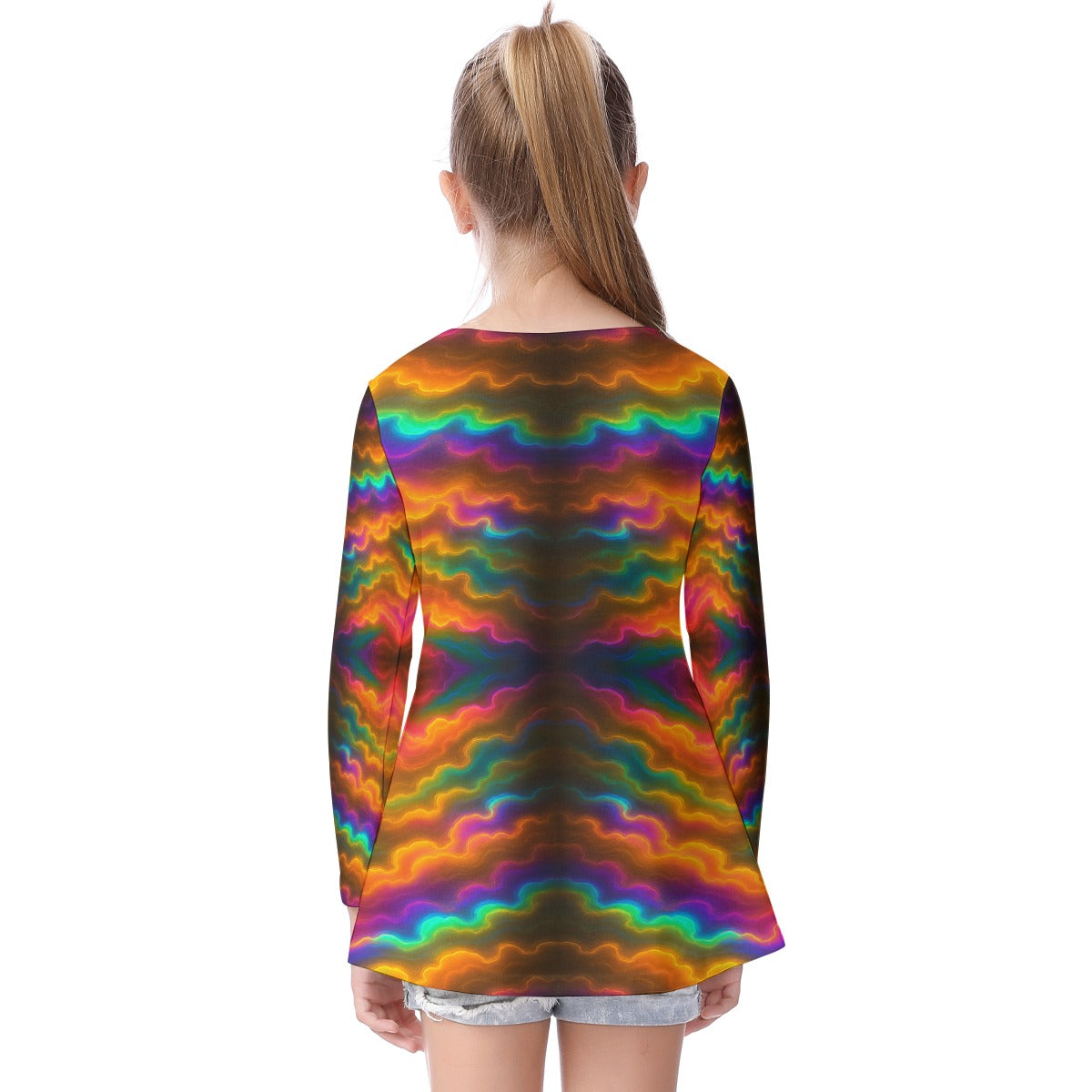 Unisex Kid's Long Sleeve O-neck T-shirt