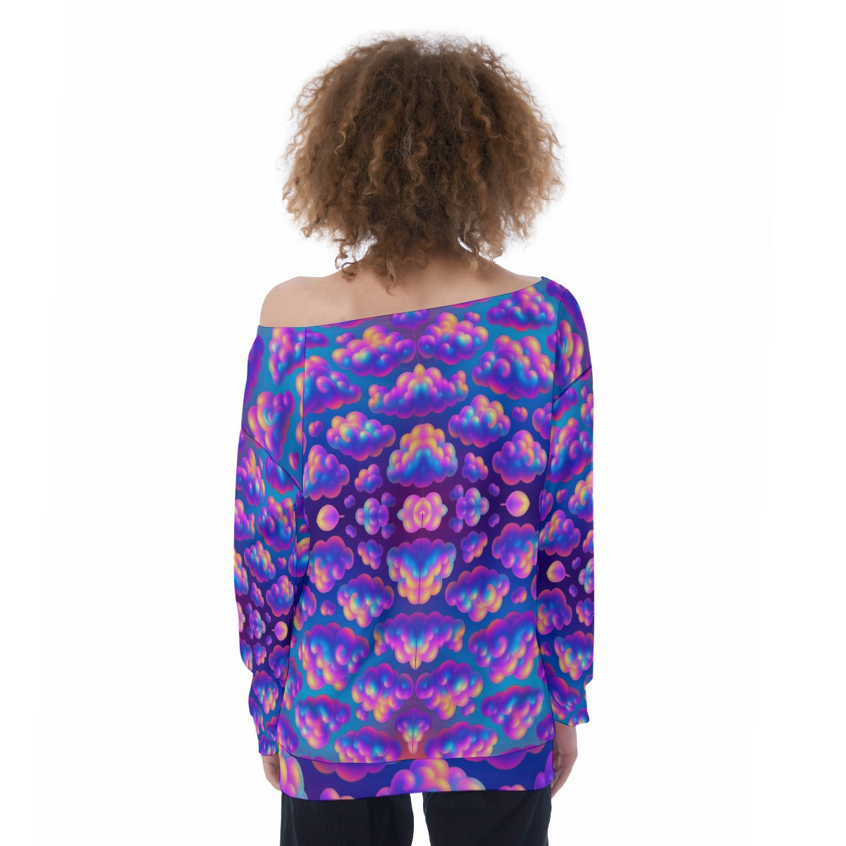 Women's Off-Shoulder Sweatshirt