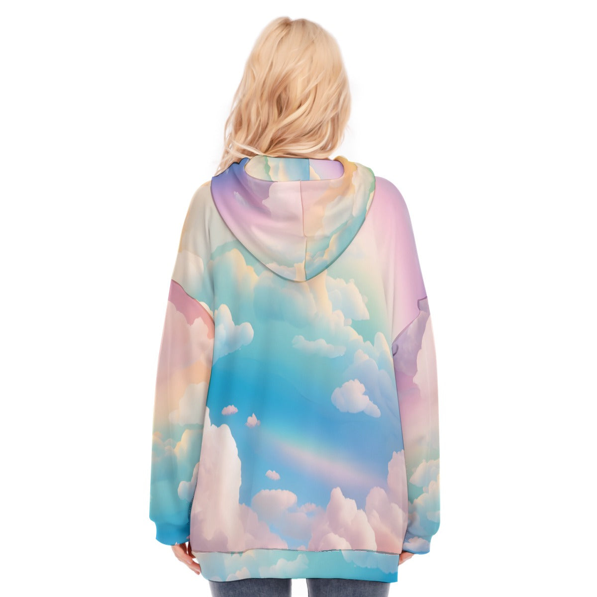 Women's Long Hoodie With Zipper Closure