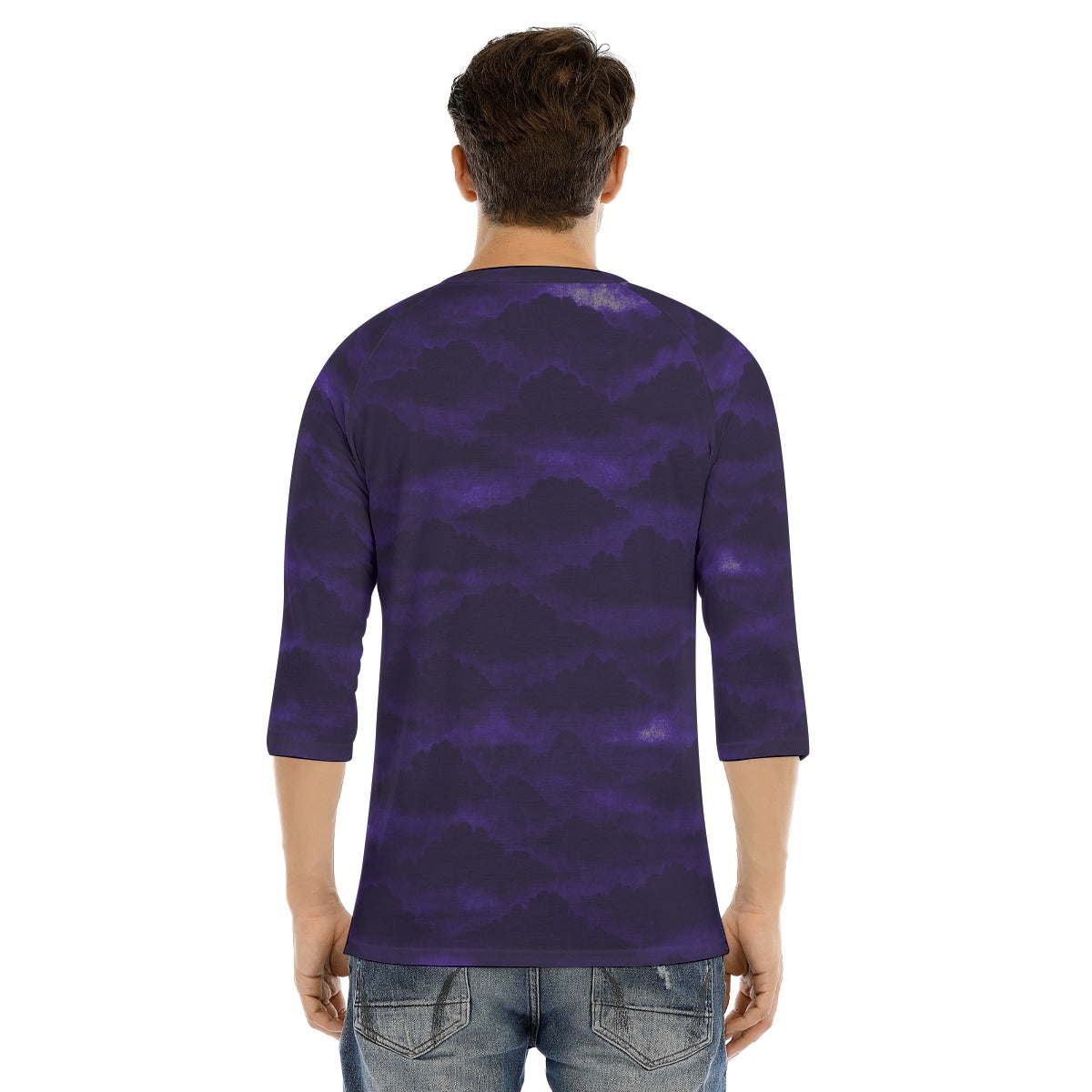 Men's Bracelet Sleeve T-shirt With Button Closure - view 4