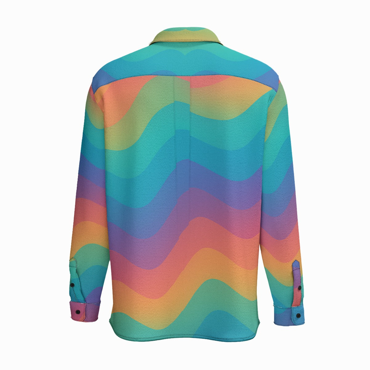 Men's Business Lapel Long Sleeve Shirt With Pocket|110GSM Imitation Flax