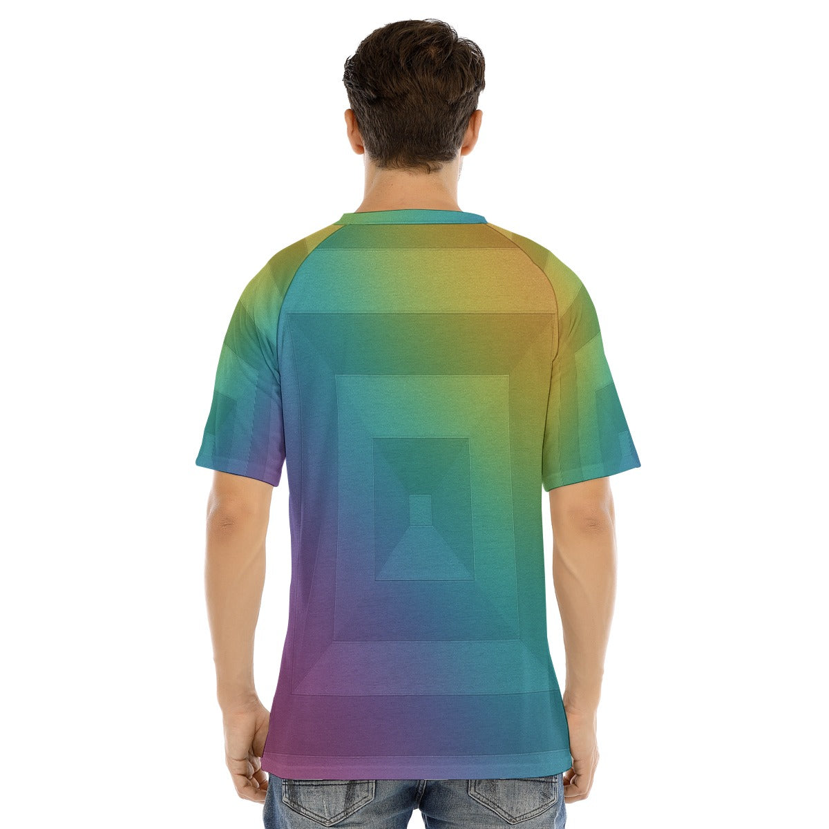 Men's Raglan Sleeve T-shirt With Button Closure