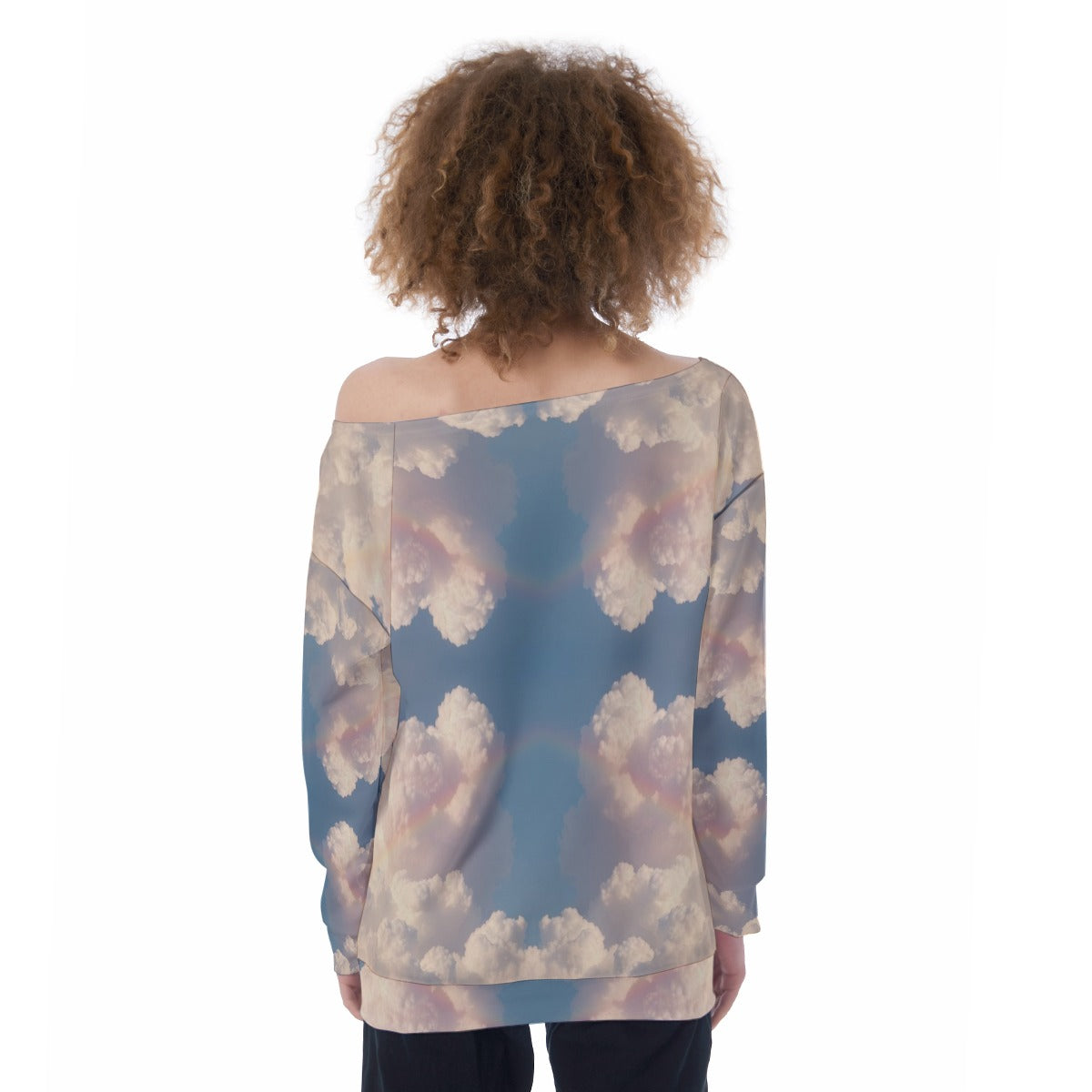 Women's Off-Shoulder Sweatshirt