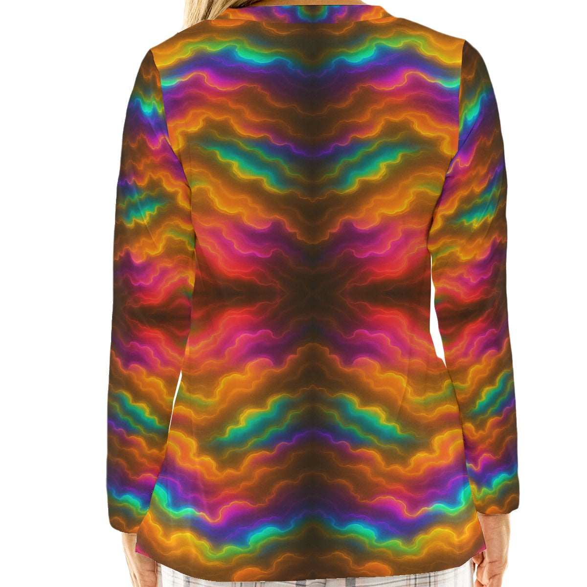 Women's Loose V-Neck T-Shirt With Long Sleeve