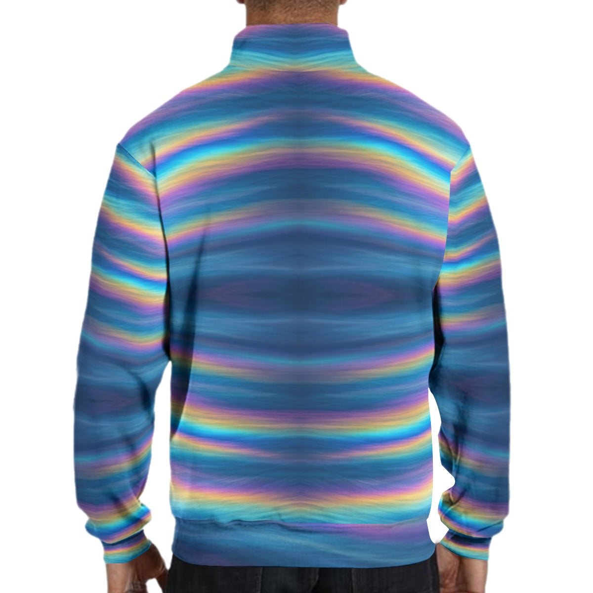 Men's Hidden Half-Zip Placket Hoodie