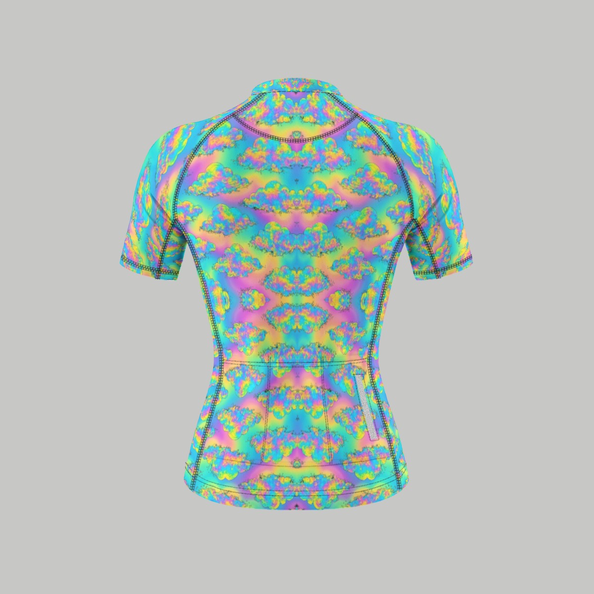 Women's Anti-Slip Raglan Cycling Jersey With Short Sleeve