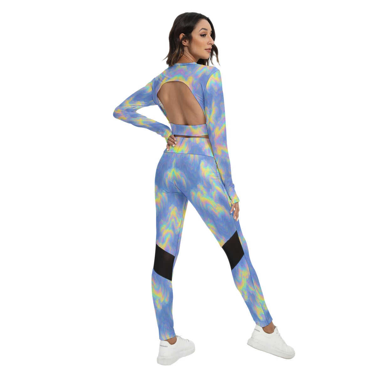 Women's Sport Set With Backless Top And Leggings
