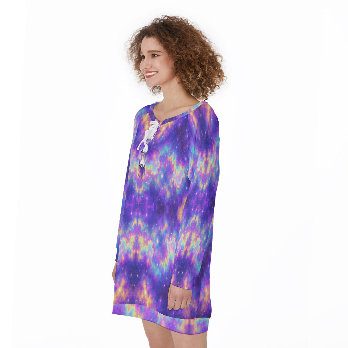 Women's Lace-Up Sweatshirt