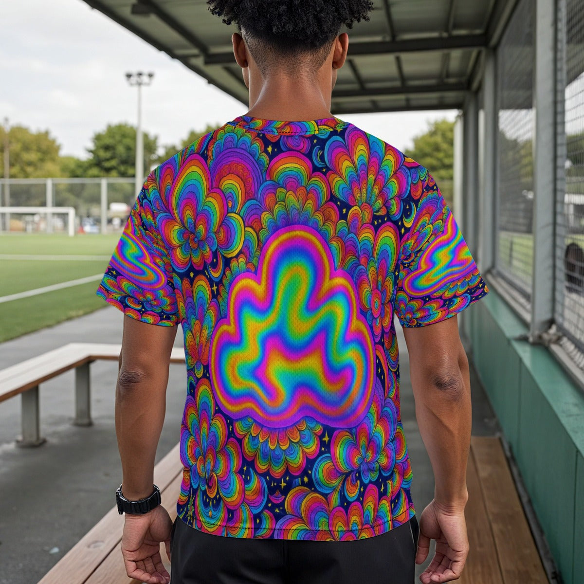 Unisex Drop Shoulder Crew Neck T-Shirt