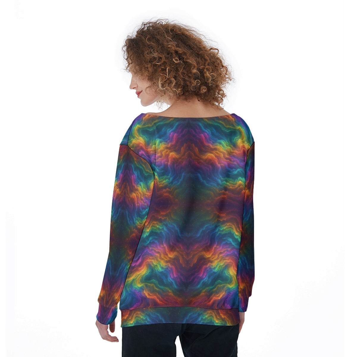 Women's Off-Shoulder Sweatshirt