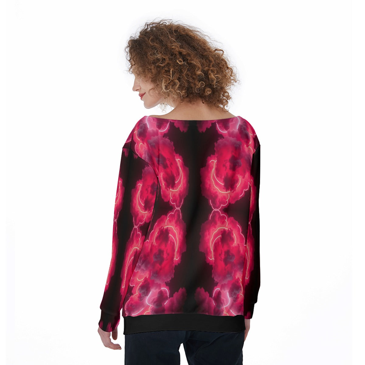 Women's Off-Shoulder Sweatshirt