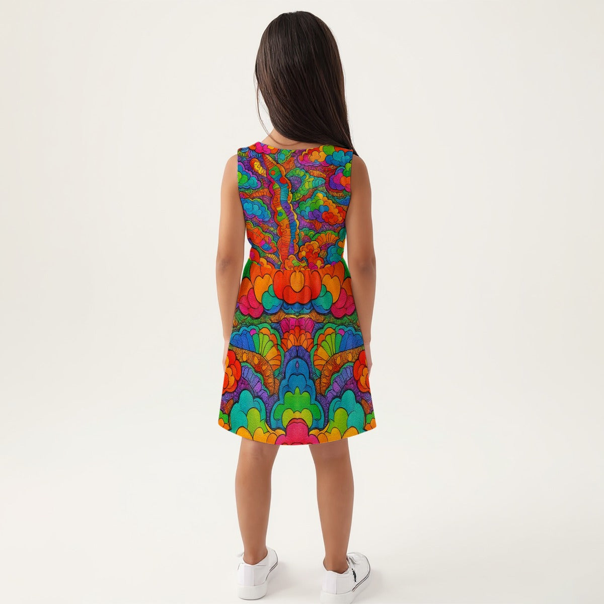 Unisex Girls Sleeveless A-Line Dress