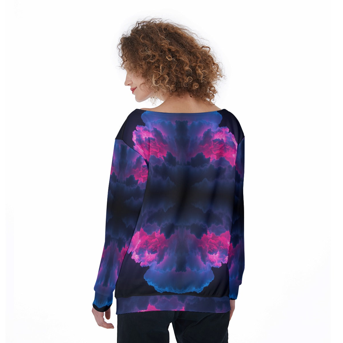 Women's Off-Shoulder Sweatshirt