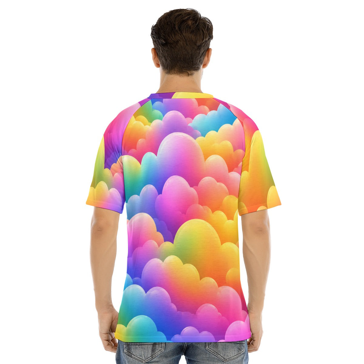 Men's Raglan Sleeve T-shirt With Button Closure