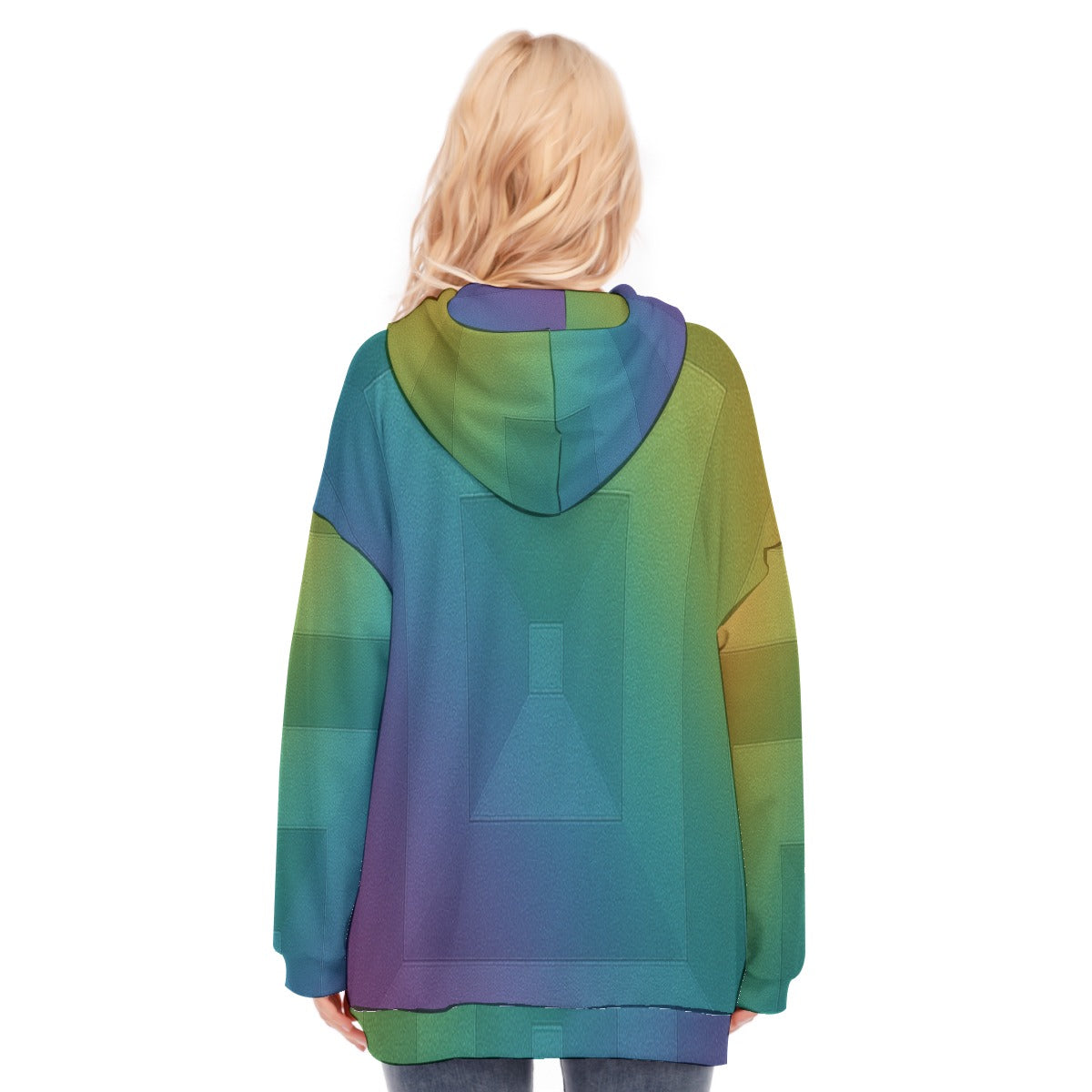 Women's Long Hoodie With Zipper Closure