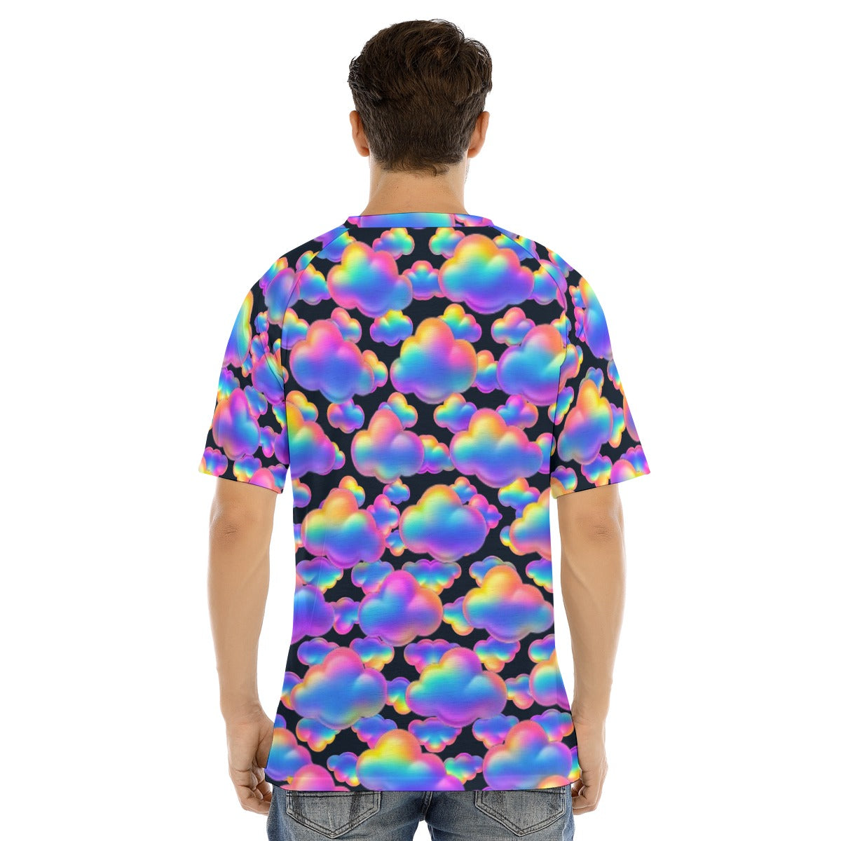 Men's Raglan Sleeve T-shirt With Button Closure