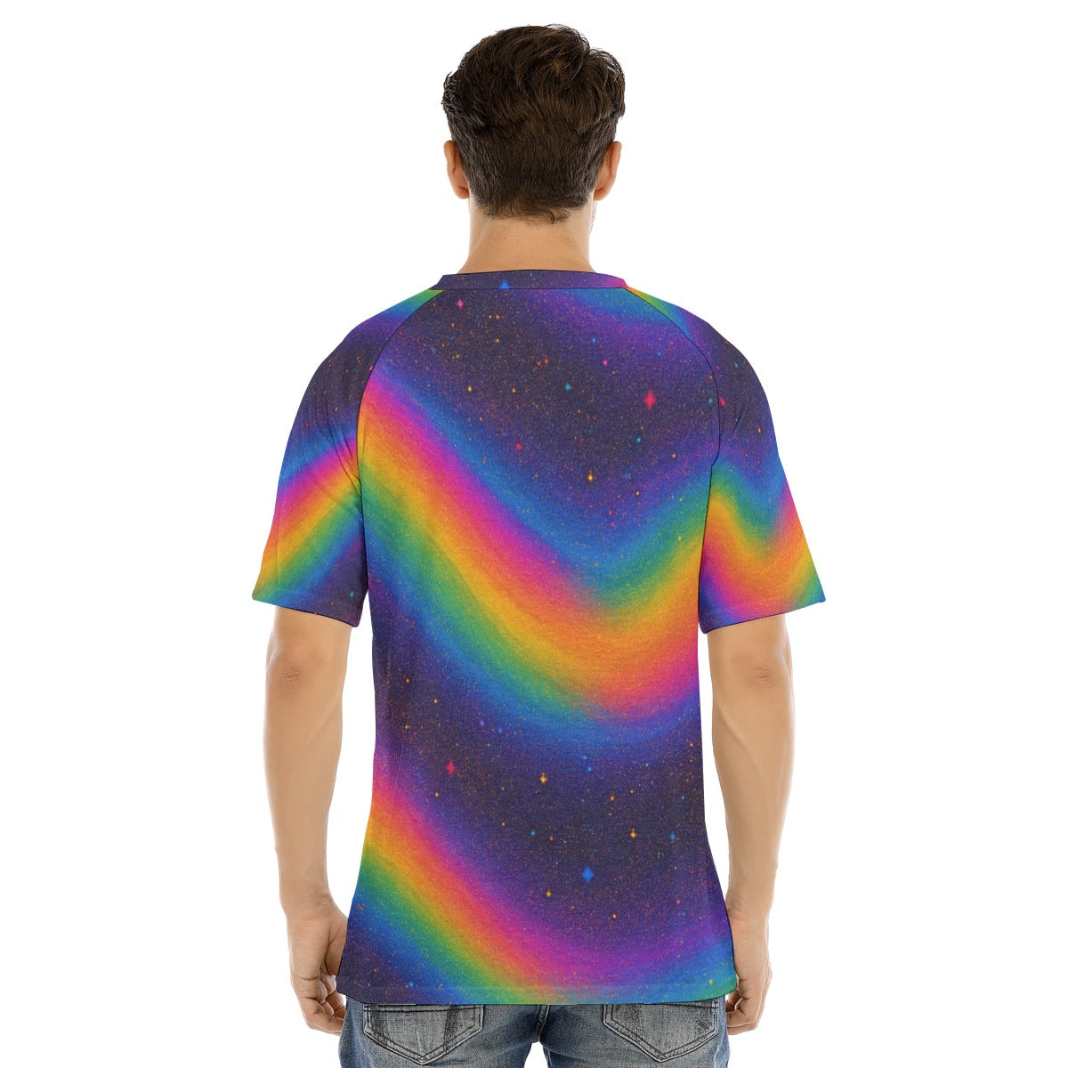 Men's Raglan Sleeve T-shirt With Button Closure