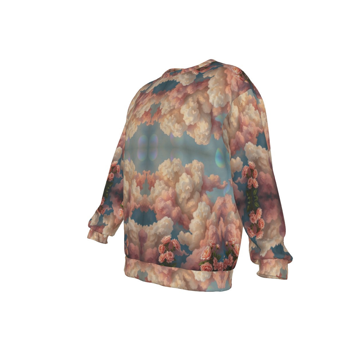 Men's Drop Shoulder Round Neck Long-Sleeved Sweatshirt