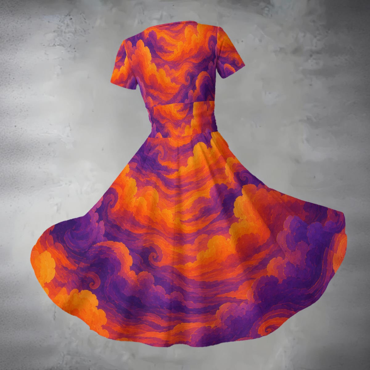 Women's Short Sleeve V Neck Midi Dress by O’Nimbus – view 2