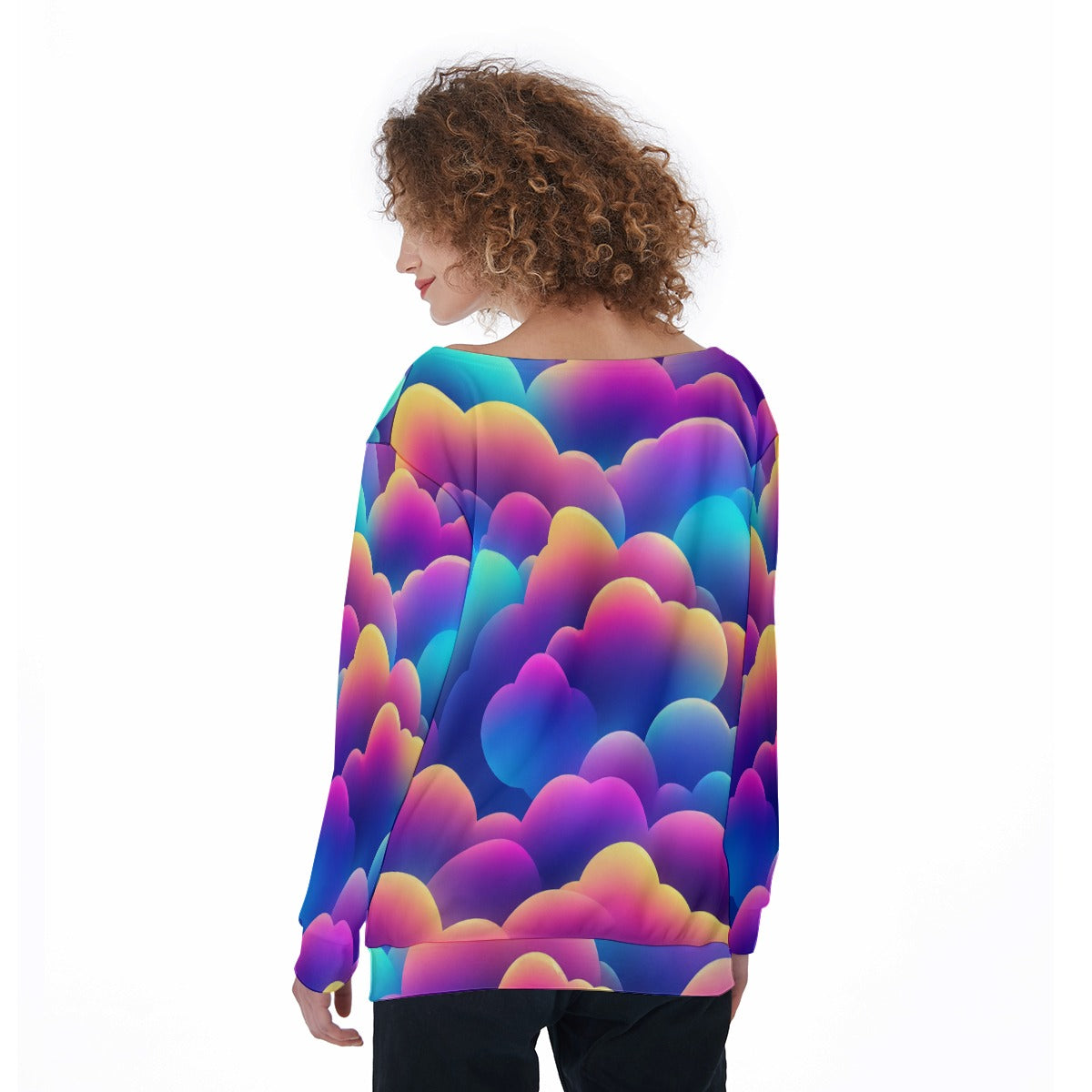 Women's Off-Shoulder Sweatshirt