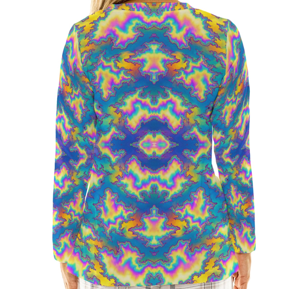 Women's Loose V-Neck T-Shirt With Long Sleeve