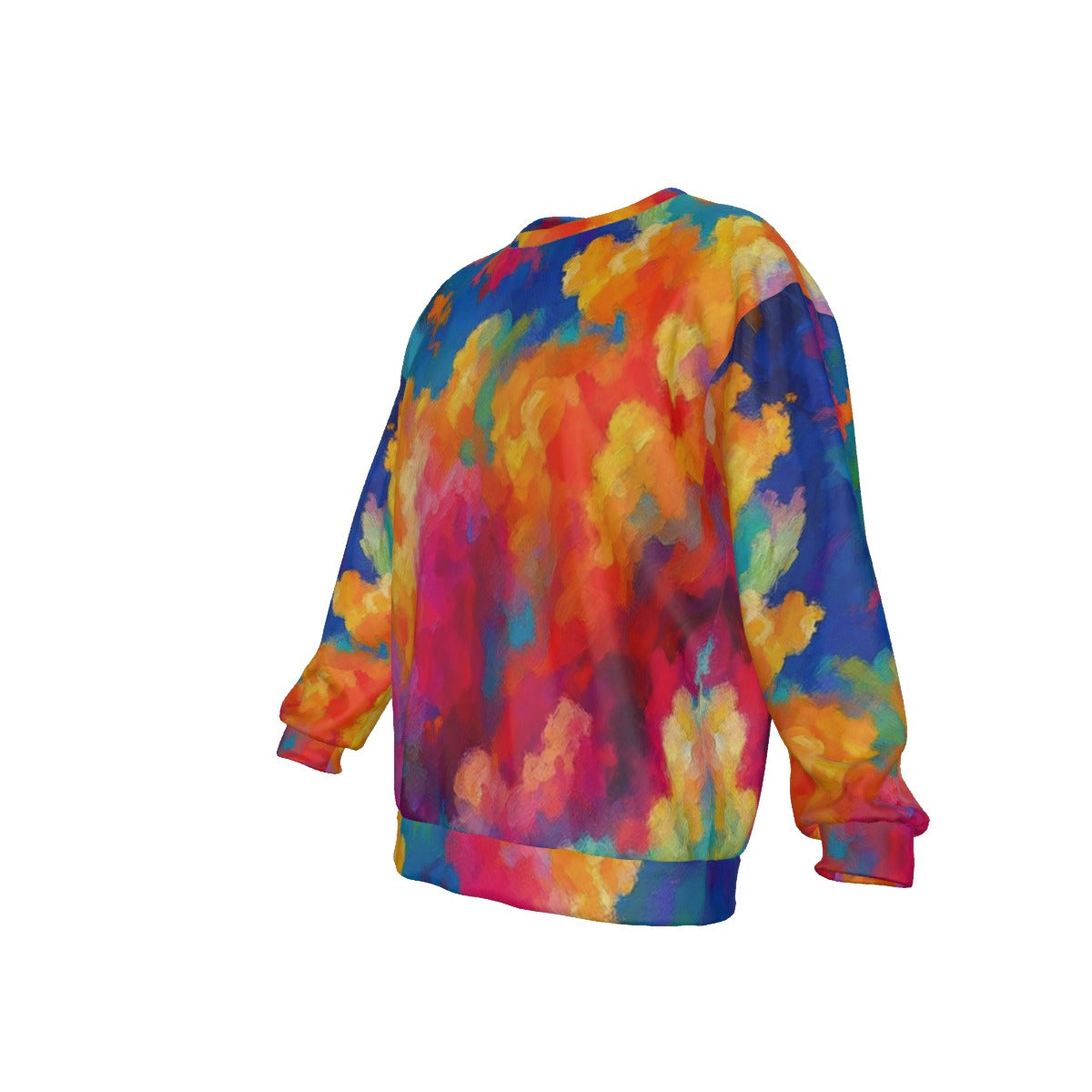 Men's Drop Shoulder Round Neck Long-Sleeved Sweatshirt