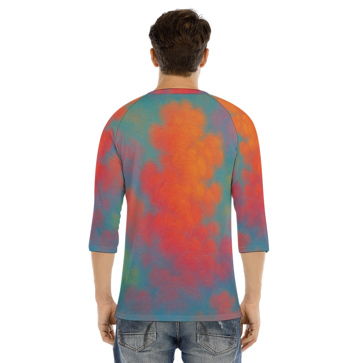 Men's Bracelet Sleeve T-shirt With Button Closure - view 4
