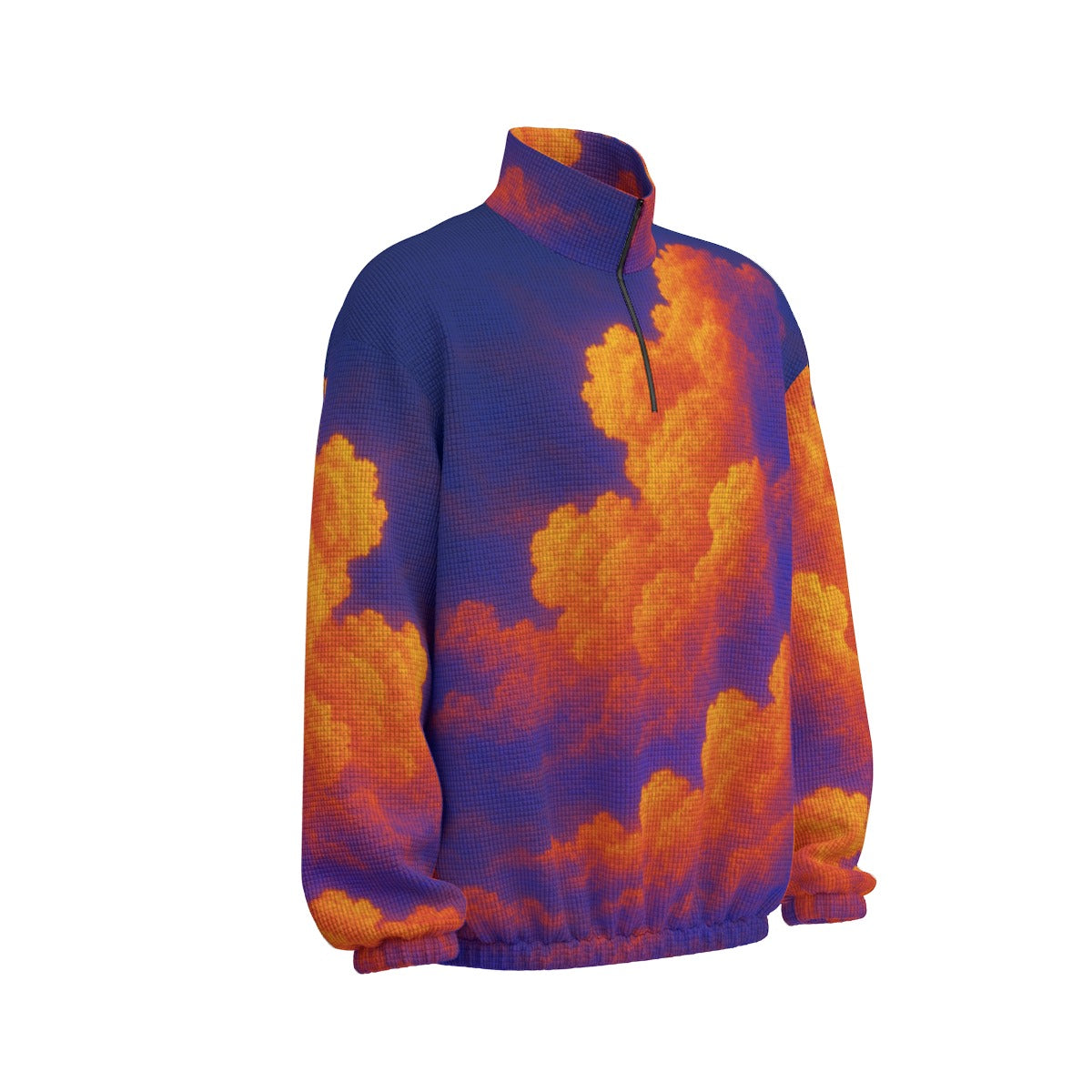 Unisex Turtleneck Zippered Sweatshirt