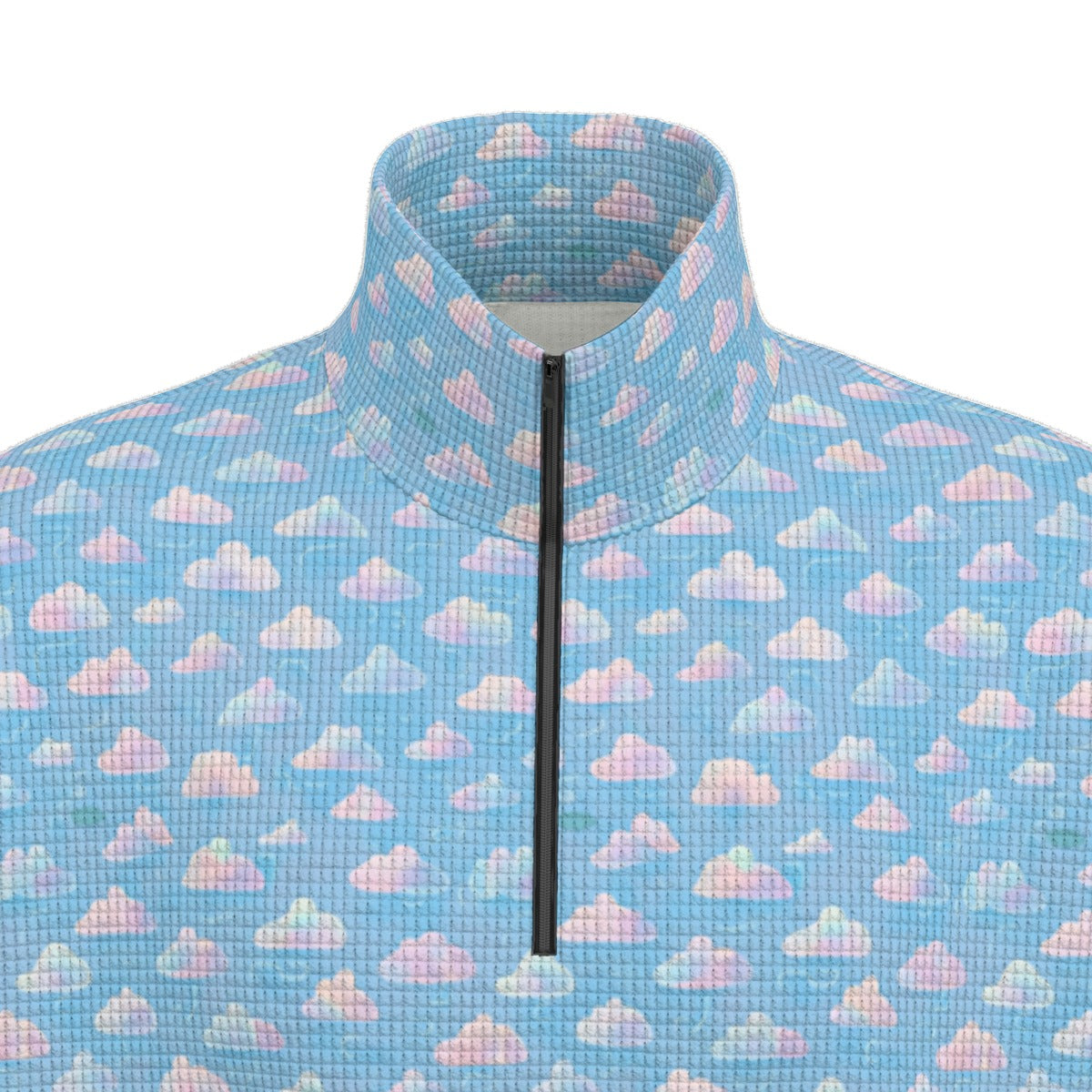Unisex Turtleneck Zippered Sweatshirt