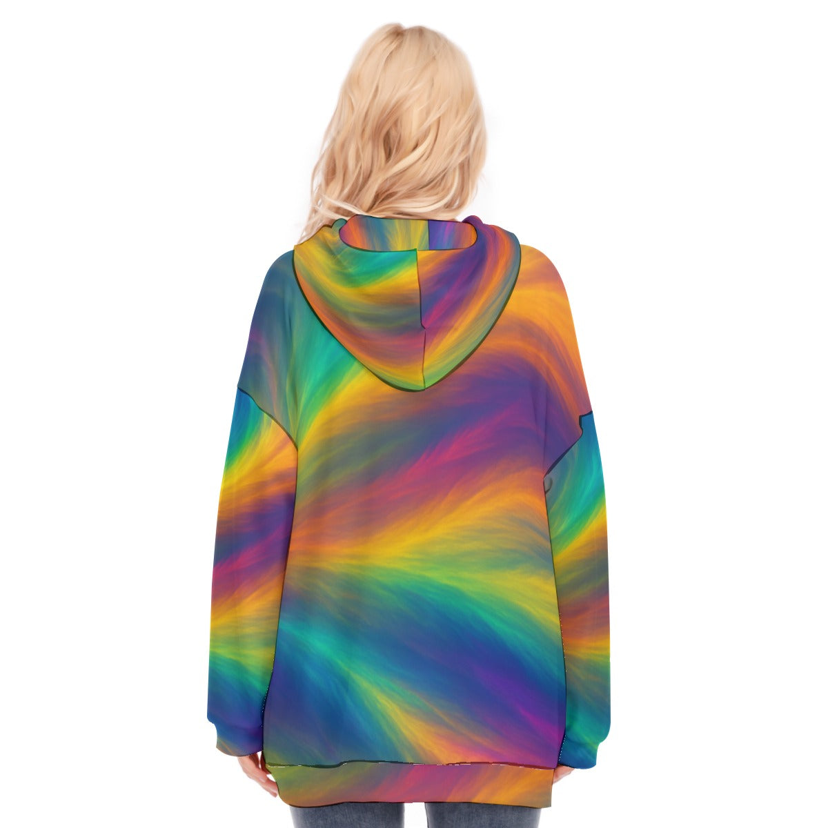 Women's Long Hoodie With Zipper Closure