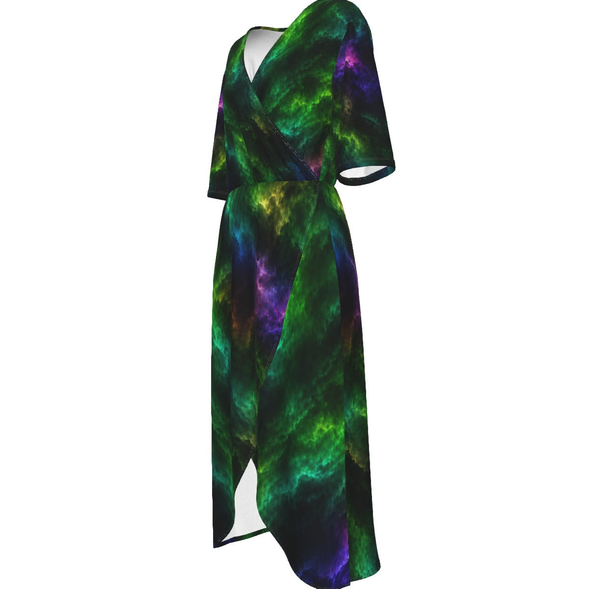 Women's Short Sleeve V-neck Dress