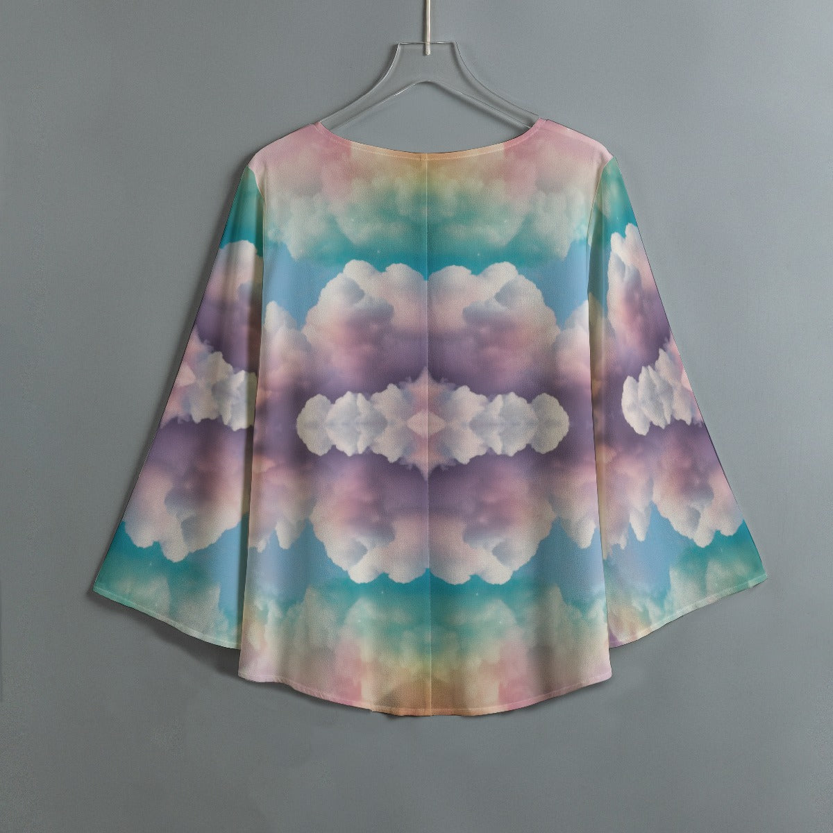 Women's V-neck T-shirt With Irregular Hem