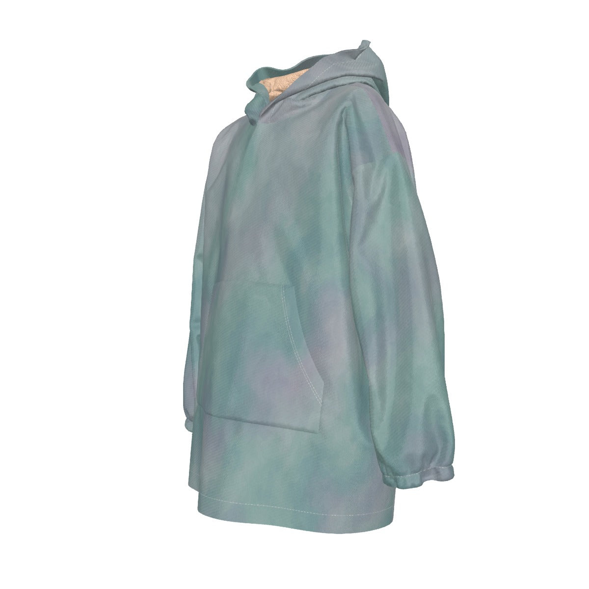 Unisex Kid's Sherpa Fleece Hoodie Blanket