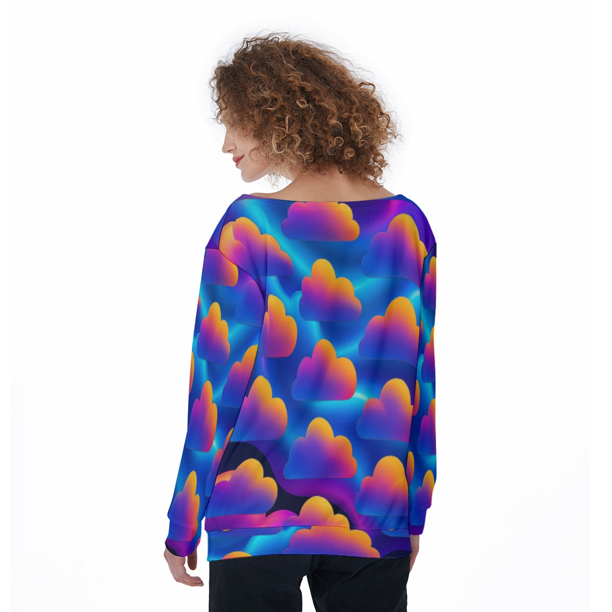 Women's Off-Shoulder Sweatshirt