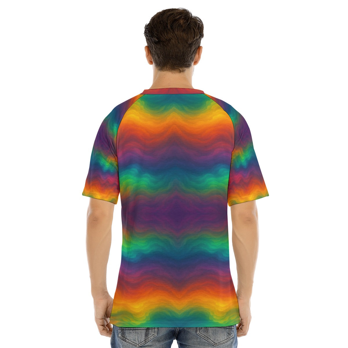 Men's Raglan Sleeve T-shirt With Button Closure