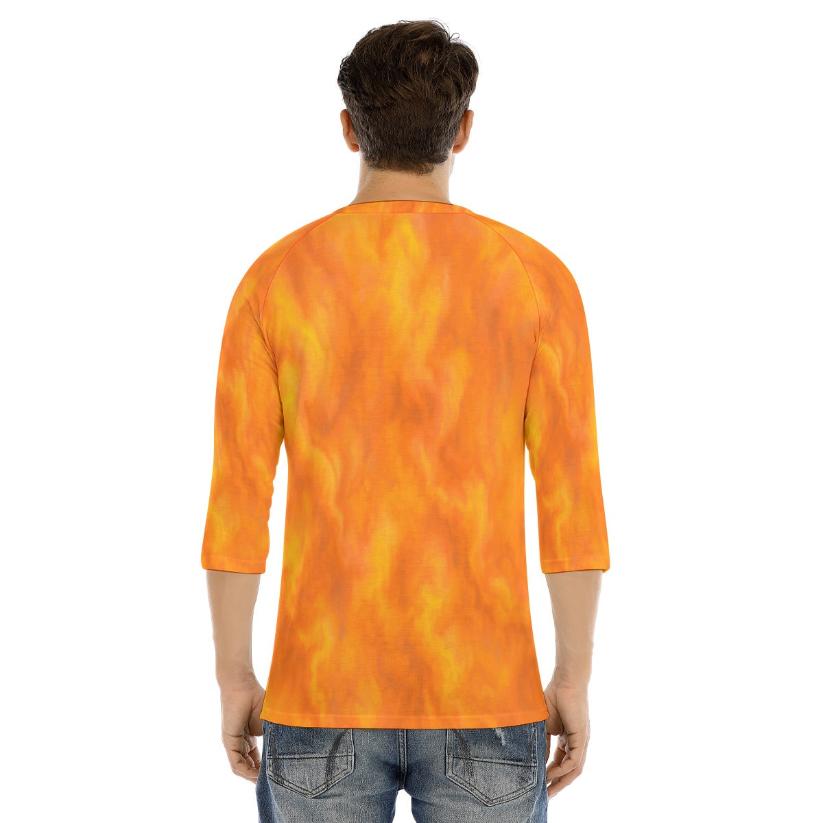 Men's Bracelet Sleeve T-shirt With Button Closure - view 4